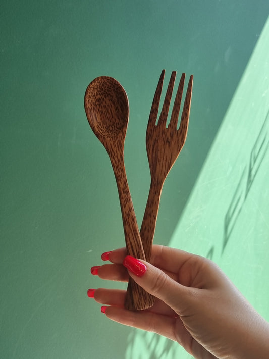 Coconut Fork and Spoon Set